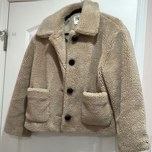 Zara Sherpa coat